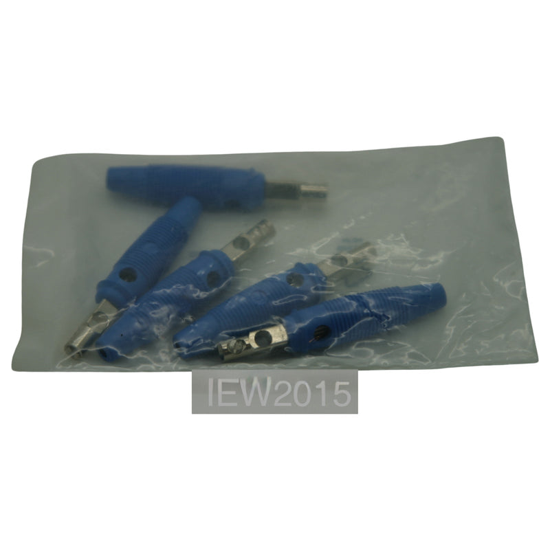 Hirschmann Bunch Pin Plug Screw Termination 16A 4mm Blue 738-676 Pack of 5