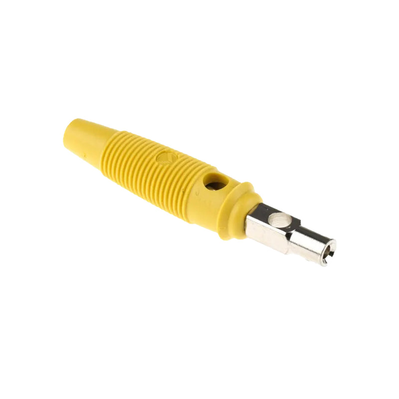Hirschmann Bunch Pin Plug Screw Termination 16A 4mm Yellow 738-682 Pack of 5