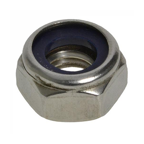 Hobson 304 Stainless Steel Nut Hex Nylon Insert Met M16 NN04PCM16 Qty 50