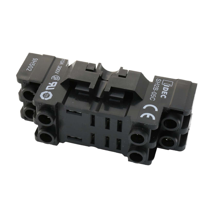 IDEC Relay Socket 10A 8-Position DIN Rail Black SH2B-05