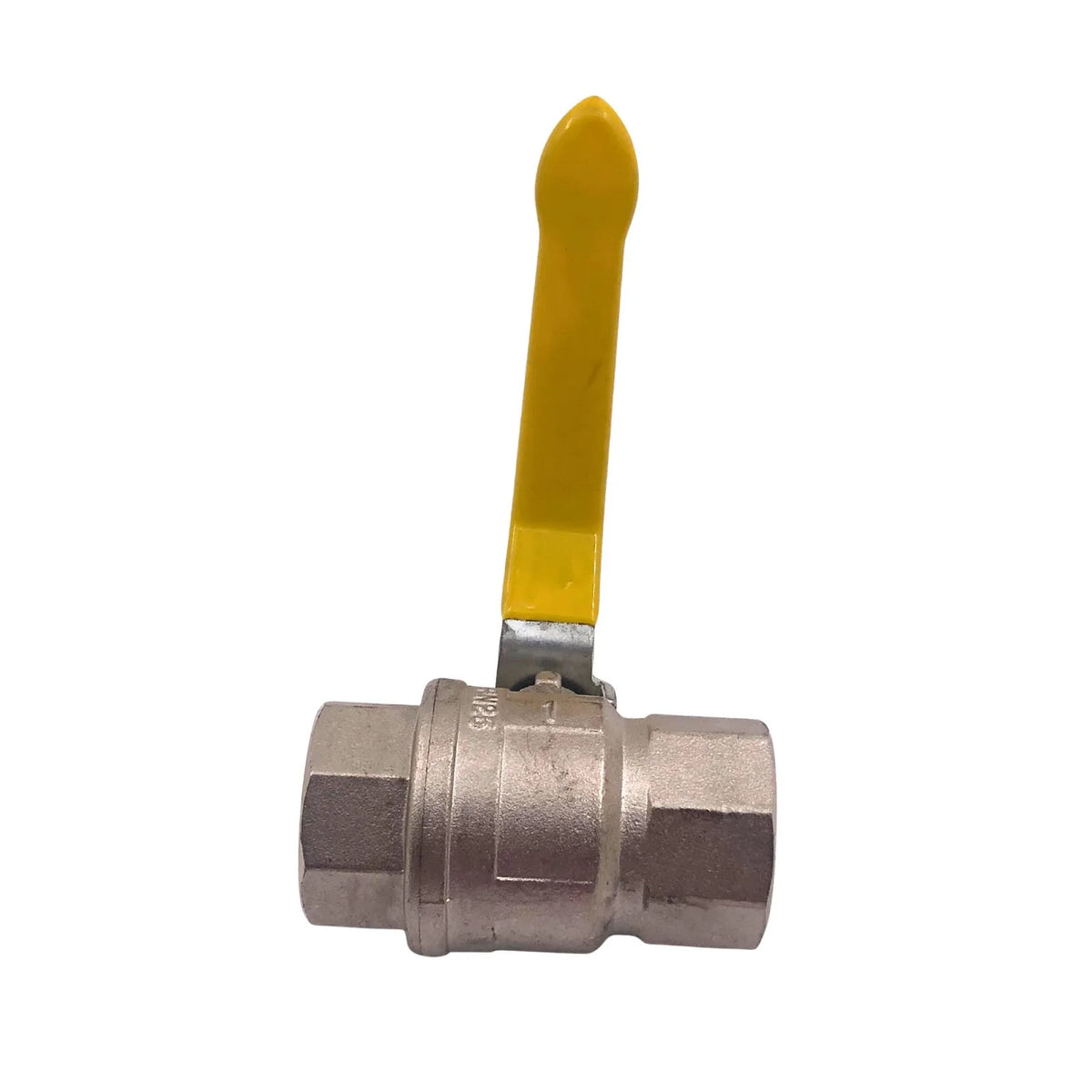 JBS Ball Valve Full Bore On/Off 316 Stainless Steel PN25 1" Yellow IEW10118