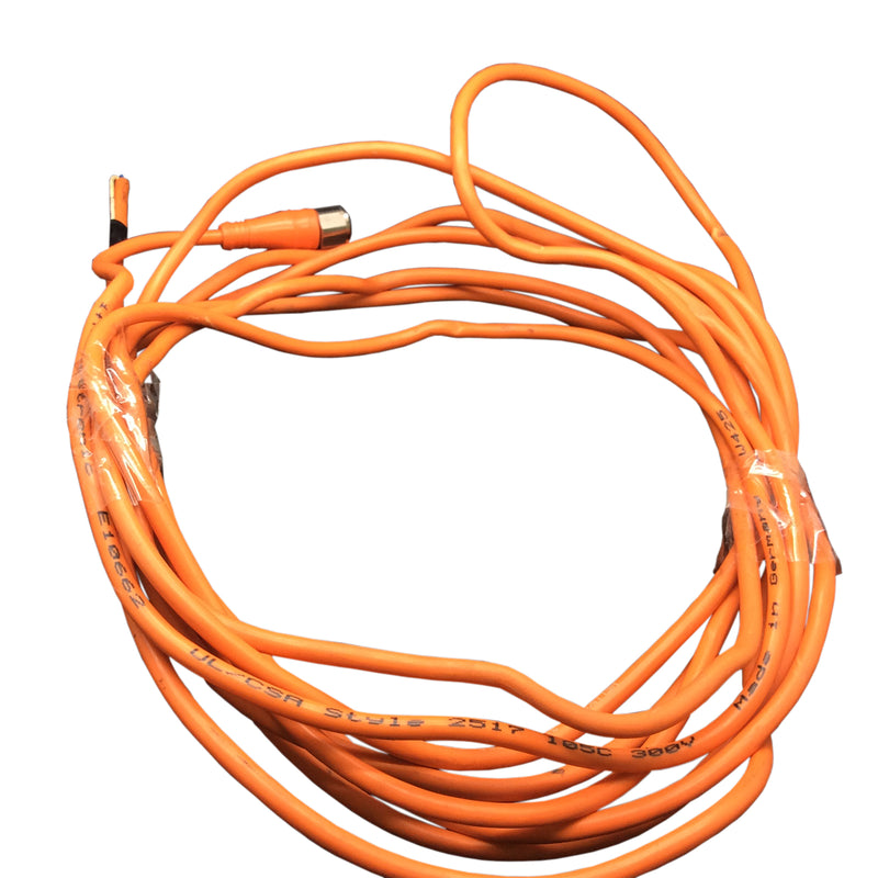 IFM Connecting Cable with Socket 4P IP68 IP69K PVC Orange E10662