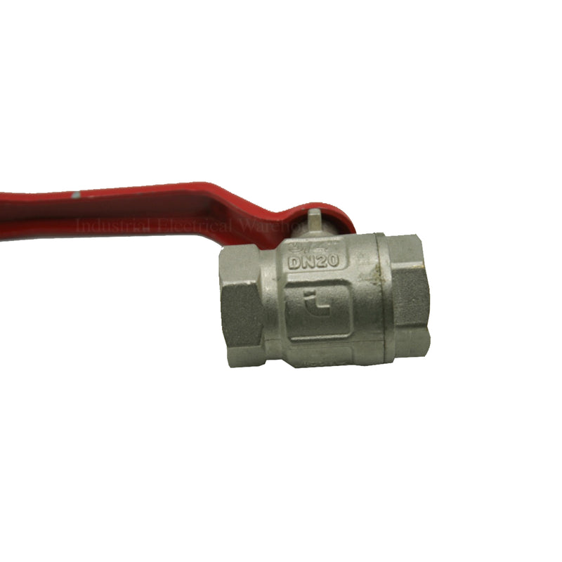 iTap Brass Ball Valve ¾” DN20 PN40 580PSI / 40Bar CW617N Red 900034