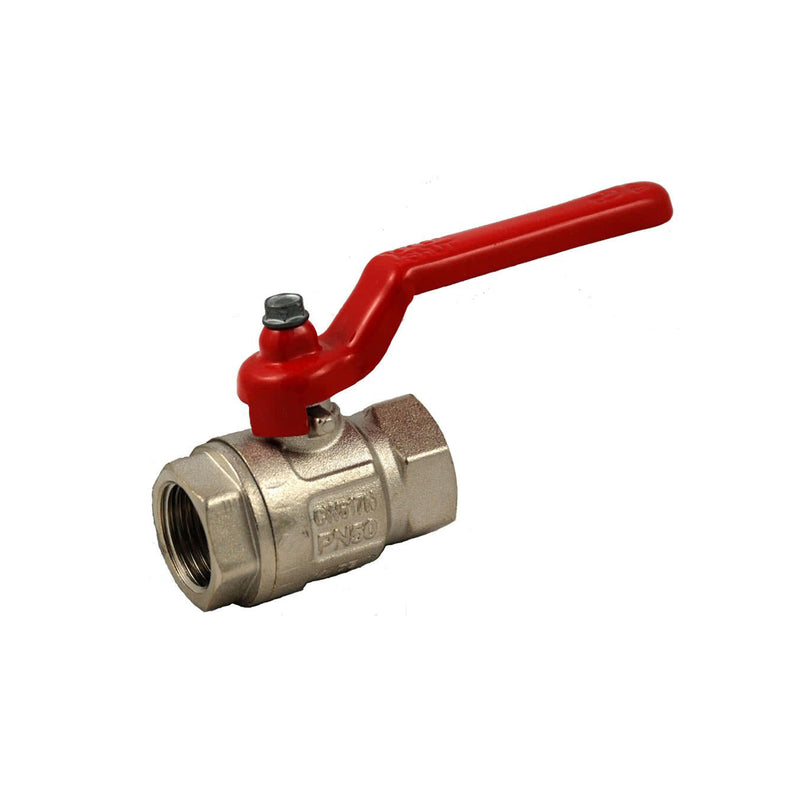 iTap Brass Ball Valve ½” DN15 PN50 CW617N 725PSI / 50Bar Red/Chrome 0900012