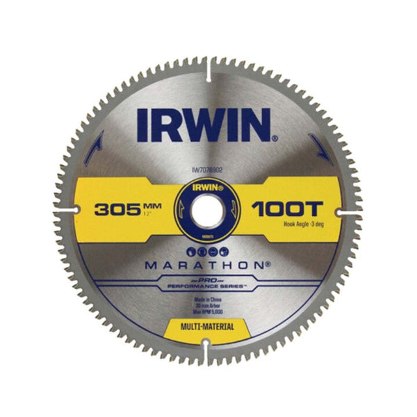 Irwin Mitre Saw Blade 305mm 100T Marathon Pro Performance Multi IW7076902