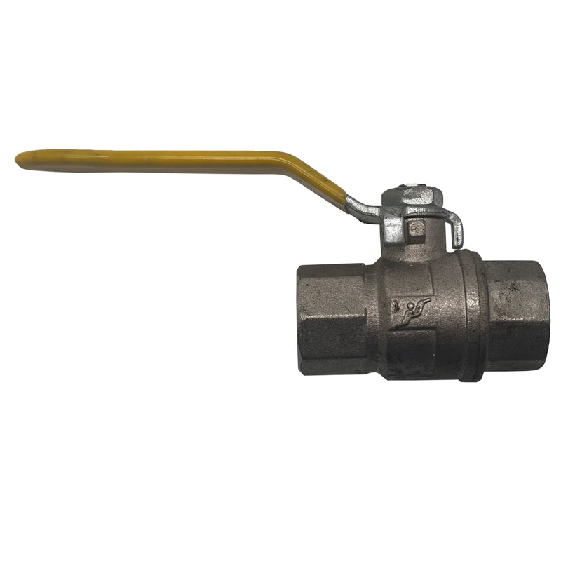 JBS Ball Valve On/Off 316 Stainless Steel 1/2" Yellow PN25