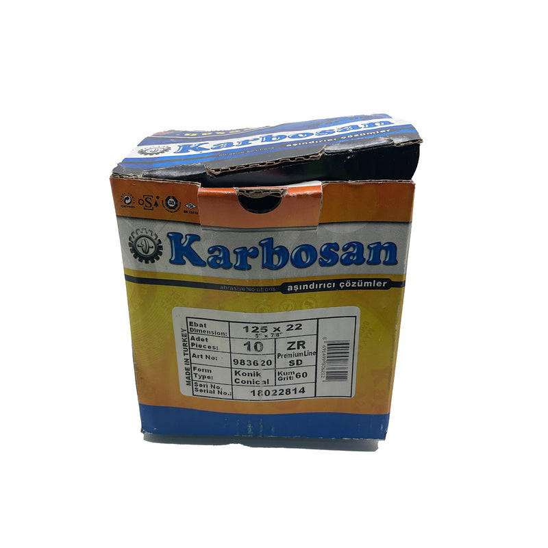 Karbosan Premium Flap Disc Stainless Steel 125x22.23mm 983620
