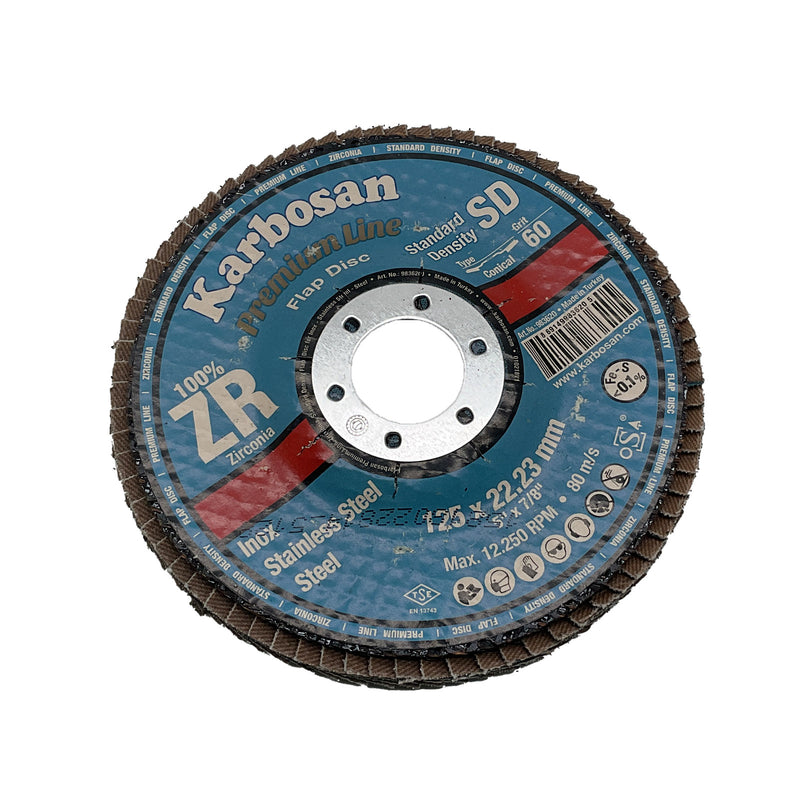 Karbosan Premium Flap Disc Stainless Steel 125x22.23mm 983620