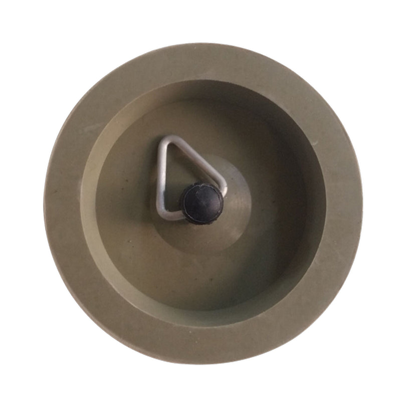 Kinetic Bathroom Sink Drain Ring Pull Plug Rubber 38mm Grey 4920222