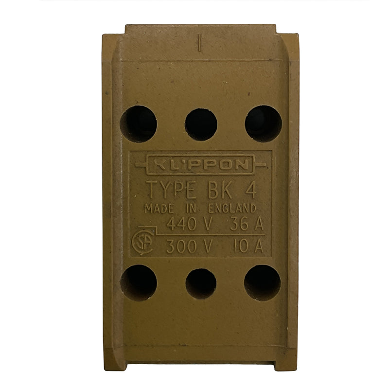 Klippon Terminal Block 4-Way 440V Beige Type BK 4