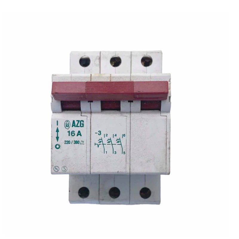 Klockner Moeller Circuit Breaker 3 Pole AZG 16A 30KA 220/380V AZG 16A BS 3871