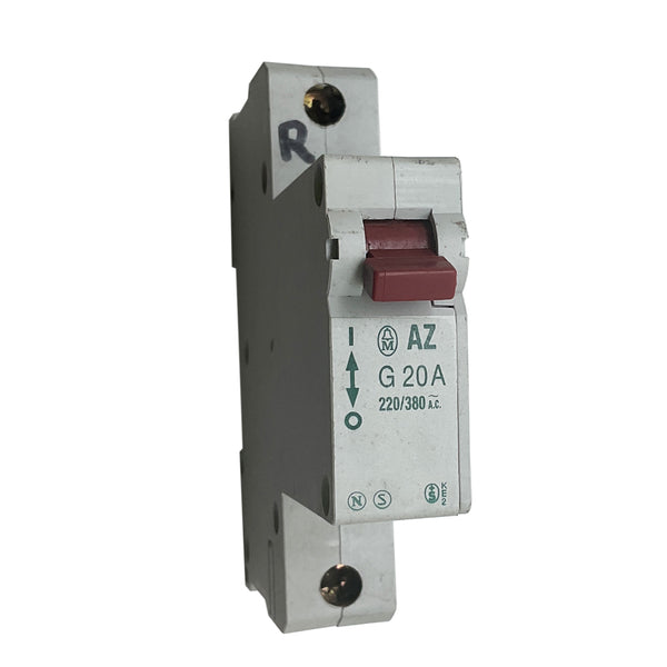 Klockner Moeller Circuit Breaker Single Pole 220/380V AC 20A G20A BS3871