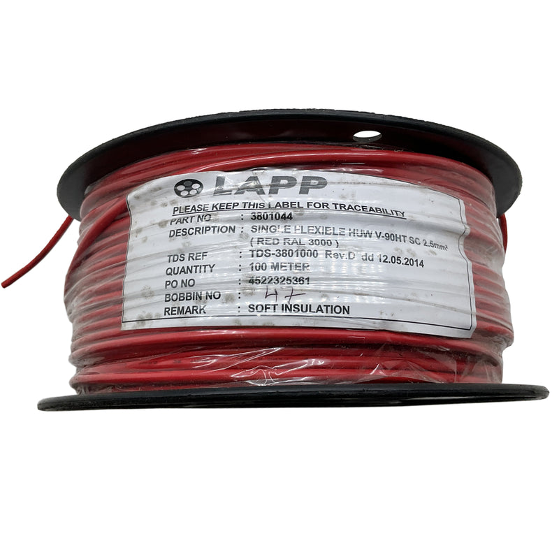 LAPP Kabel V90HT Appliance Wire 100m 600/1000V Red 3801044