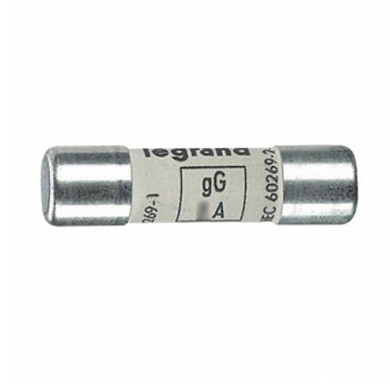 Legrand Cartridge Fuse HRC Cylindrical Type gG 10x38 4A w/o Indicator 13304