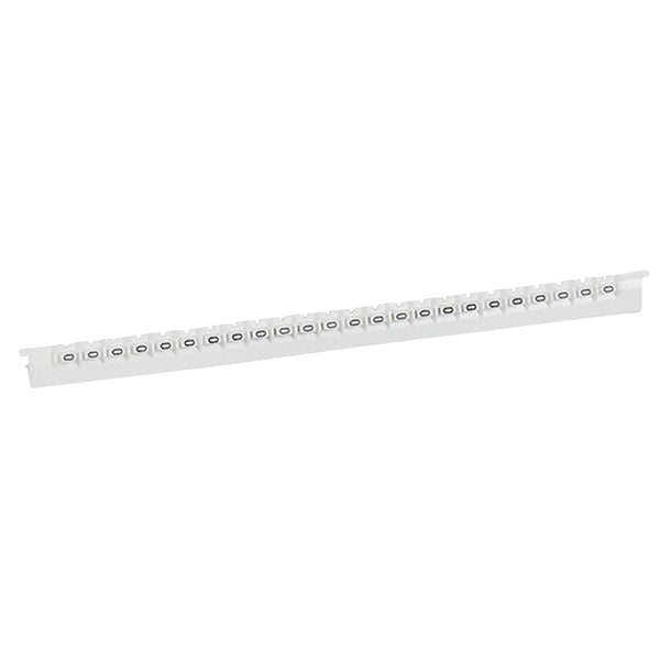 Legrand Clip On Cable Marker Pre-printed “0“ 24. Labels Per Strip White 37780