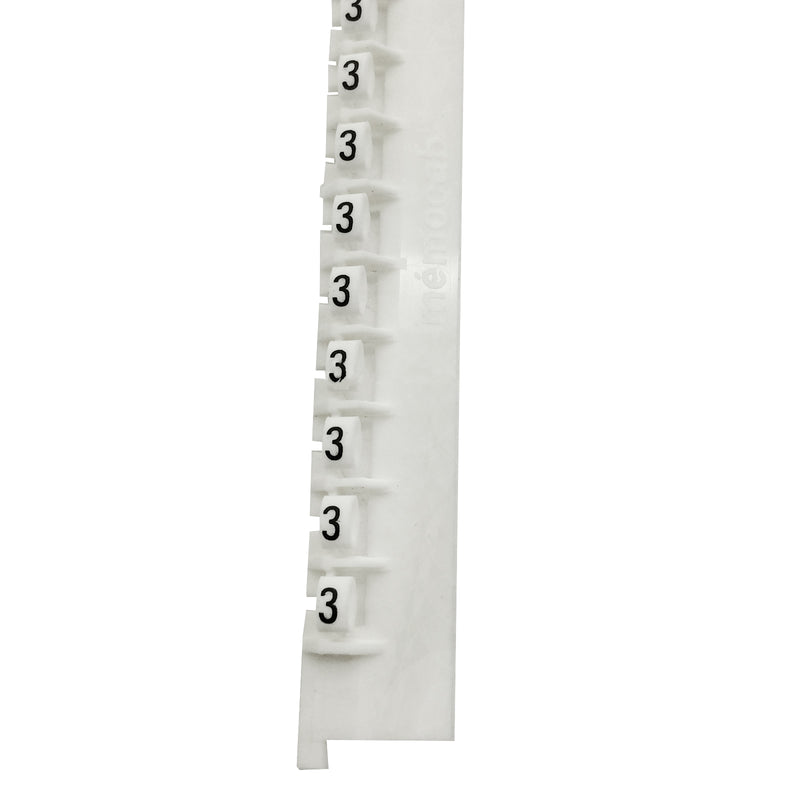 Legrand Clip On Cable Marker Pre-printed “3“ 24. Labels Per Strip White 37783