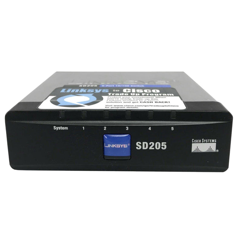 Linksys Cisco 5 Port 10/100 Ethernet Switch SD205