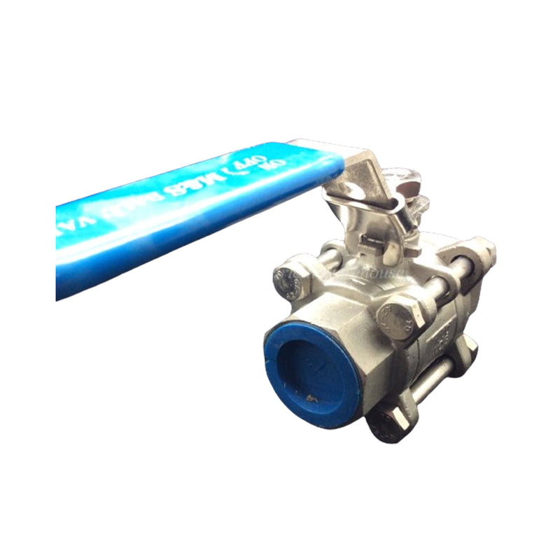 M&S Ball Valve ON / OFF 316 Stainless Steel 1” Blue WOG 1000