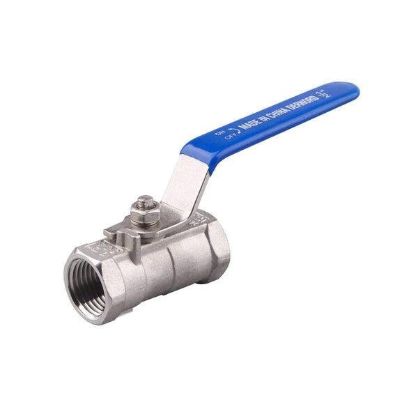 M&S Ball Valve ON / OFF 316 Stainless Steel 1” Blue WOG 1000