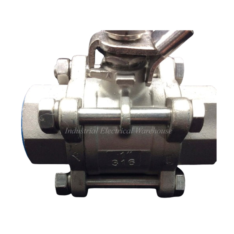 M&S Ball Valve ON / OFF 316 Stainless Steel ¾” Blue WOG 1000