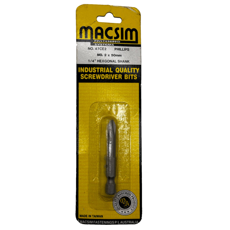 Macsim Screwdriver Bit No. 2 x 50mm 47CE2