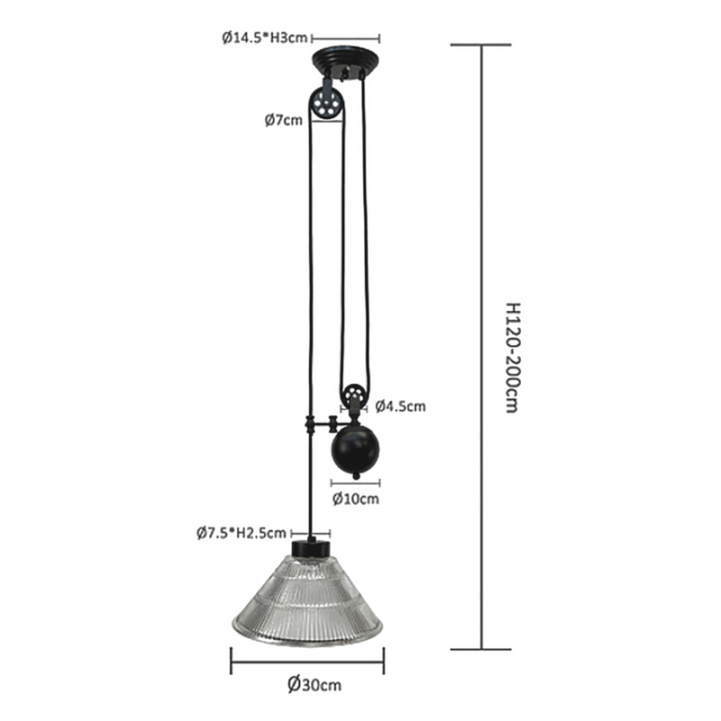 Martec Pulley Ceiling Light Fitting White Cat 136