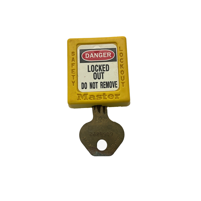 Masterlock Safety Lockout Padlock Thermoplastic Yellow 0410YLW