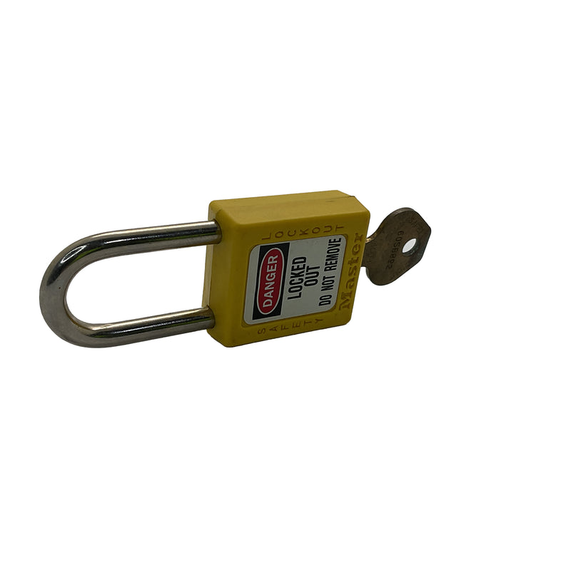 Masterlock Safety Lockout Padlock Thermoplastic Yellow 0410YLW