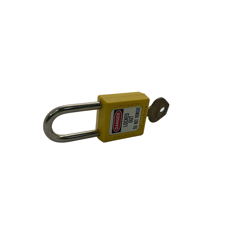 Masterlock Safety Lockout Padlock Thermoplastic Yellow 0410YLW