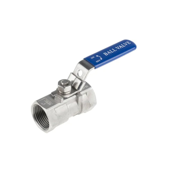 Maxiflo ON/OFF 316 Stainless Ball Valve 3/8” Blue WOG 1000