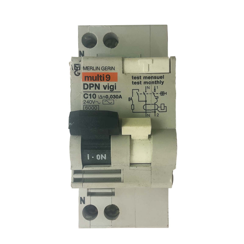 Merlin Gerin Multi9 Miniature Circuit Breaker 1P+N 240V 30mA C10 DPN VIGI 11750