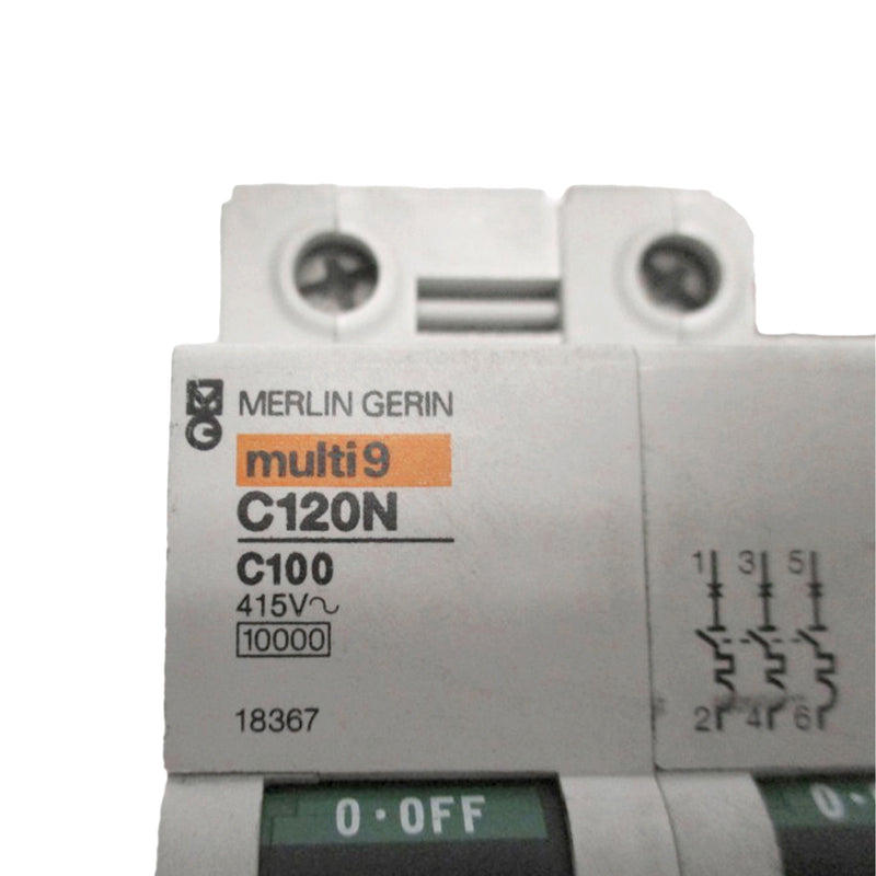 Merlin Gerin Multi 9 Miniature Circuit Breaker 3P 440V C100 C120N 18367