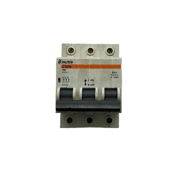 Merlin Gerin Multi9 Miniature Circuit Breaker 3P 10A 415~ C32N 21422