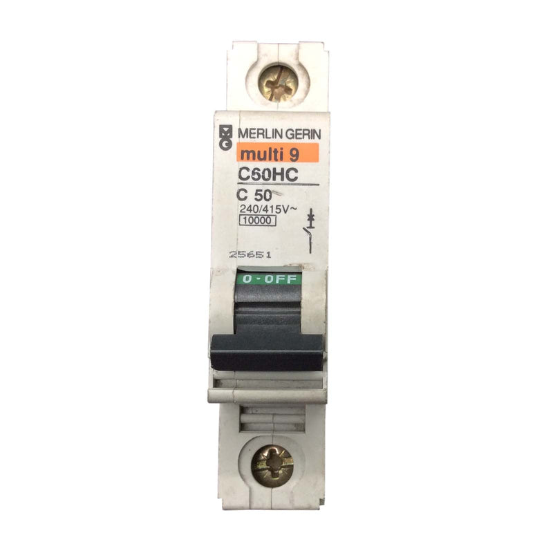 Merlin Gerin Multi 9 Miniature Circuit Breaker 1P C60HC C50 25651