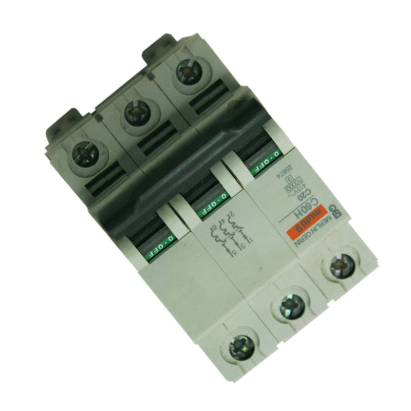 Merlin Gerin Multi9 Miniature Circuit Breaker 3P 10A 415~ C60H 25674