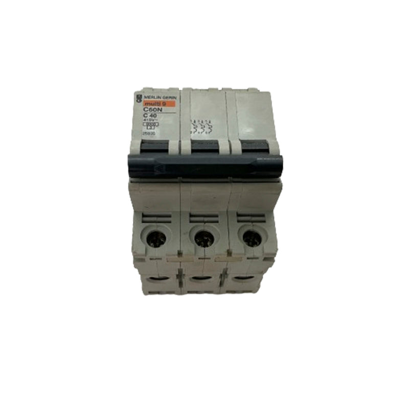 Merlin Gerin Multi9 Miniature Circuit Breaker 3P 440V C60N C40 25835