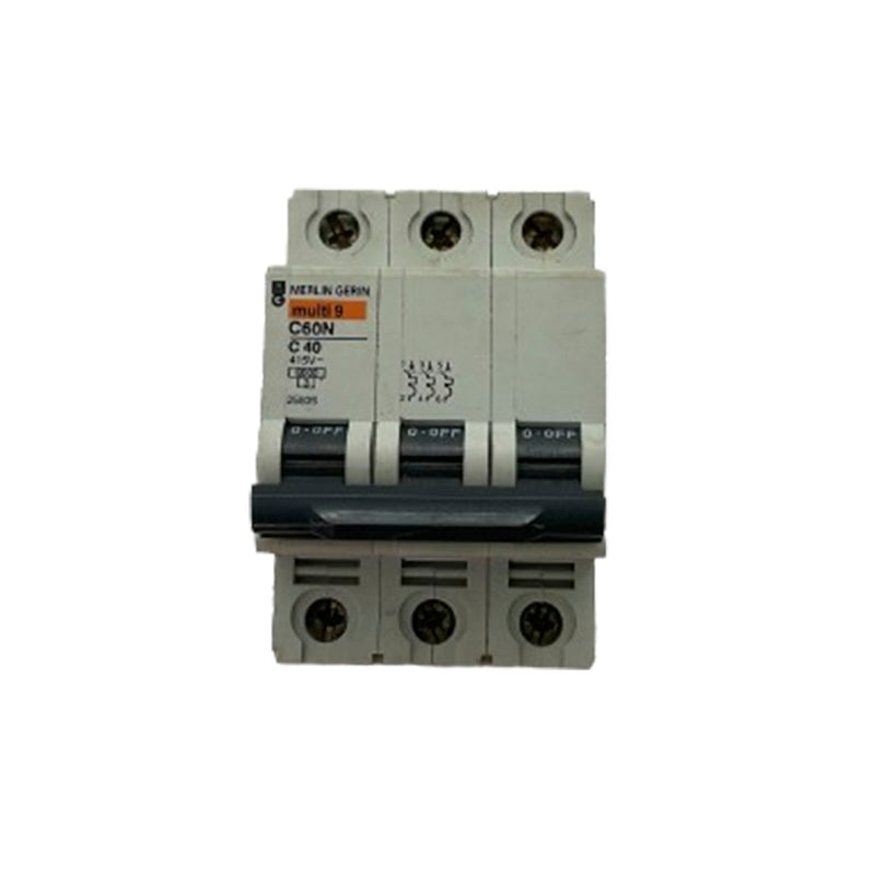 Merlin Gerin Multi9 Miniature Circuit Breaker 3P 440V C60N C40 25835