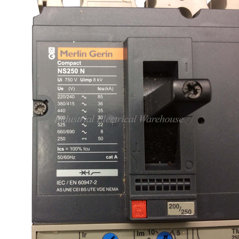 Merlin Gerin Schneider Trip Unit Compact NS 31630 630A NS250N 3P3D TM250D