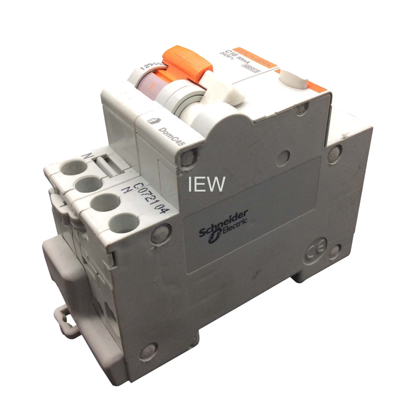 Merlin Gerin RCCB Circuit Breaker 1P+N 240V 30mA C16 DOMC45 12900