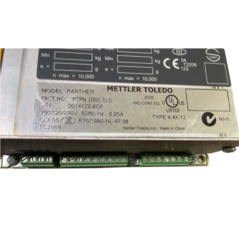 Mettler toledo Panther Scale Terminal Panel Mount 50/60Hz 0.25A PTNP 1000 010