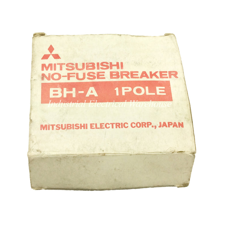 Mitsubishi No-Fuse Breaker 1 Pole 10A 250VAC 6kA BH-A