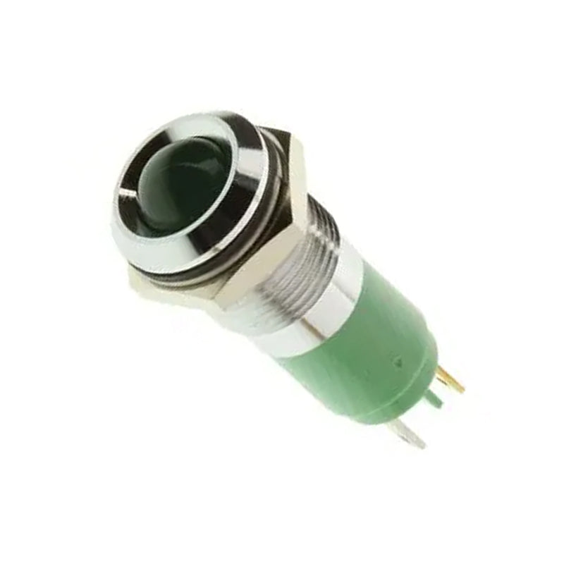 Neutral LED Panel Indicator 20mA 14mm Mounting Hole Green 205-870