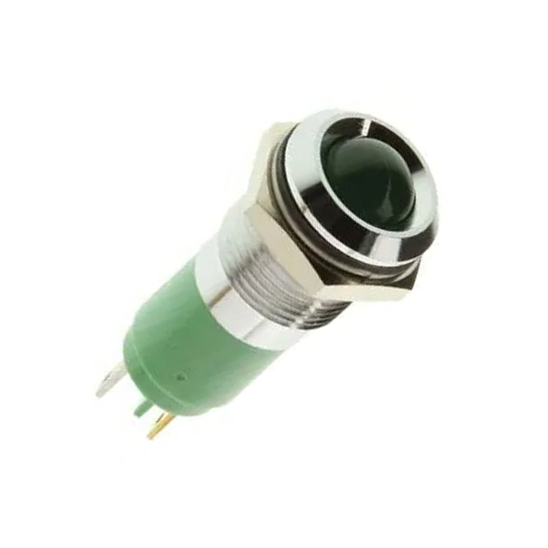 Neutral LED Panel Indicator 20mA 14mm Mounting Hole Green 205-870