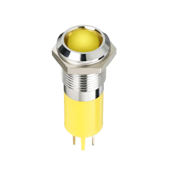 Neutral LED Panel Indicator 24VDC 8mm Mounting Hole Yellow 577-229