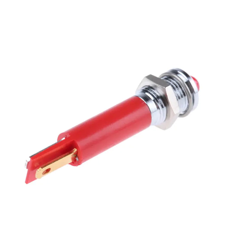 Neutral LED Panel Indicator 110VAC 14mm Red 577-904