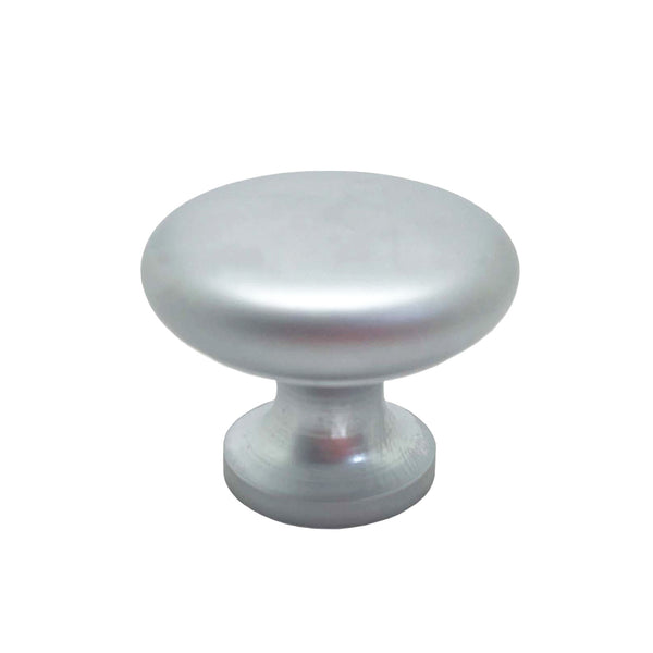 Nover Satin Chrome Solid Brass 25mm Button Knobs 5003715