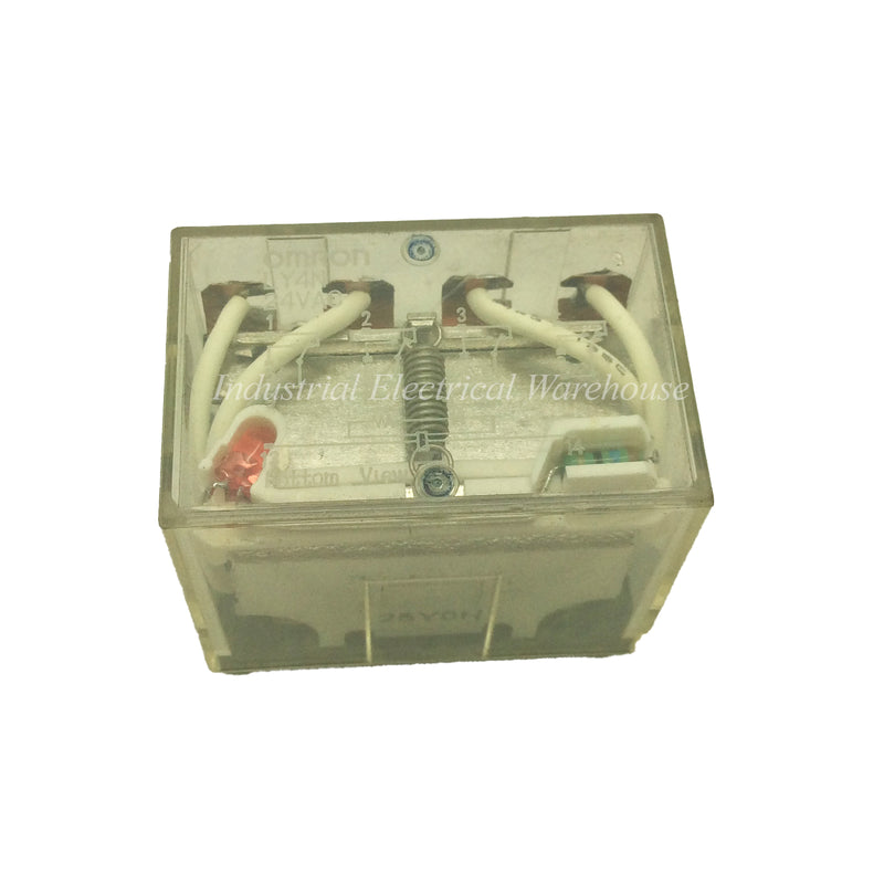 Omron Relay 10A 24VAC Non Latching LY4N Red Indication