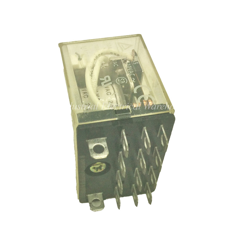 Omron Relay 10A 24VAC Non Latching LY4N Red Indication