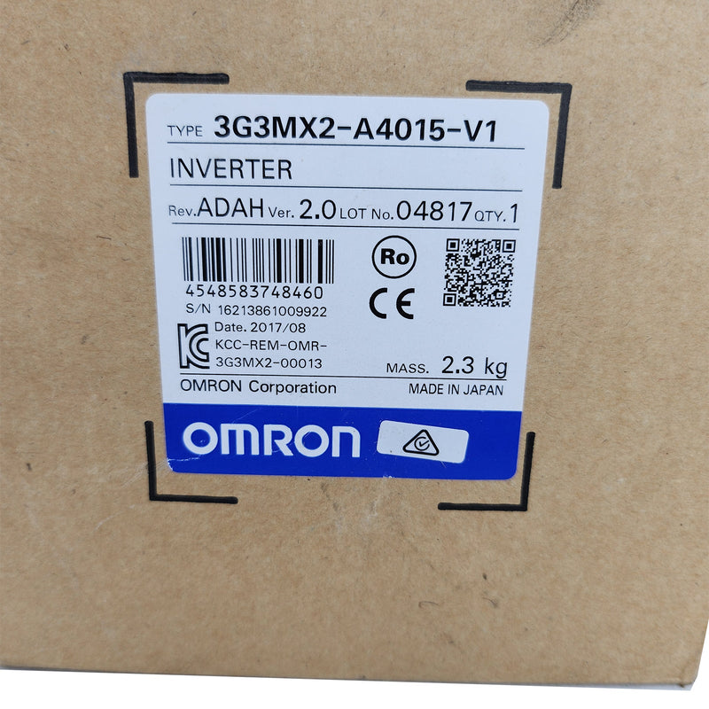 Omron Inverter Drive 3 Phase 400VAC 2HP 1.5kW IP20 V1 3G3MX2-A4015-V1