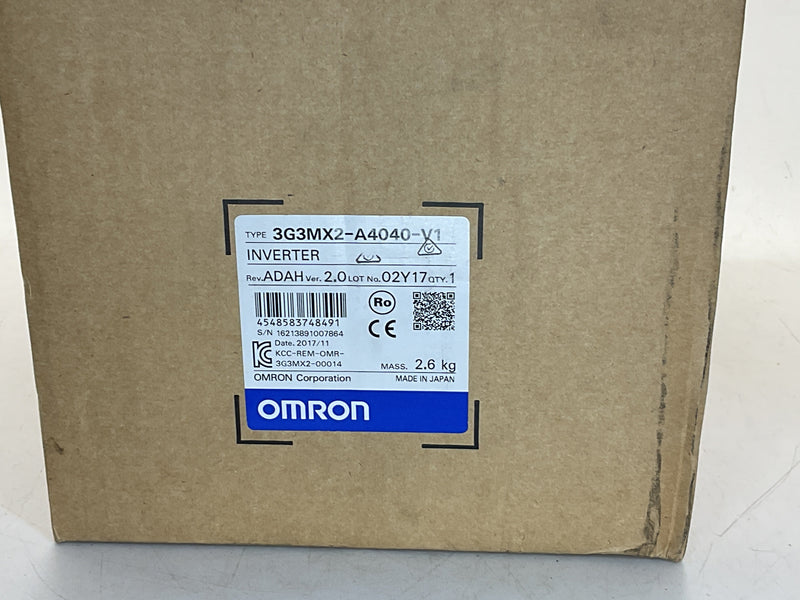 Omron 3 Phase 400VAC 4kW MX2 Series 3G3MX2-A4040-V1